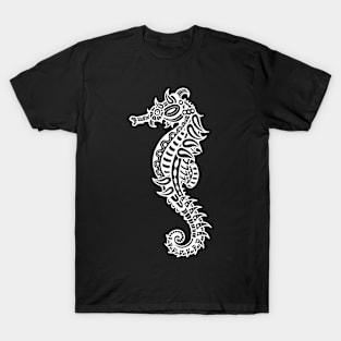 Abstract seahorse white T-Shirt